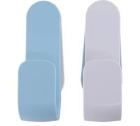 Toyvian pour Couvercles de Casseroles en Plastique Bleu Support Mural Multifonctionnel, Facile à Installer, Organise Cuisine, Lot de 2 Pièces pour Rangement Mural