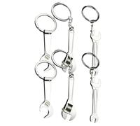Toyvian Présent Fête des Pères 2026 Porte-clés Outils Miniatures en Alliage de Zinc, Décoration Solide pour Clés de Porte, Lot de 6 Pièces t Tournevis