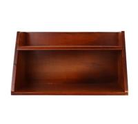 Toyvian Présentoir à Cosmétiques à 2 Niveaux en Bois Mural pour Bureau