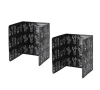 Toyvian Protege Plaque de Cuisson Pare-éclaboussures de Cuisson en Aluminium, Anti-Projection D'huile, 2 Pièces, Cuisine, Protège Les Murs