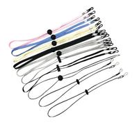 Toyvian Sangle de Masque en Polyester Réglable 10 Pièces Corde Douce pour Masque Visage Lanière Pratique Anti-perte pour Suspendre Cou Couleur Aléatoire
