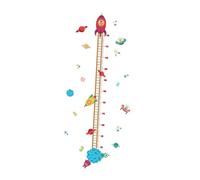Toyvian Stickers Muraux Planète Dessin Animé Règle De Croissance Décor Mural Pvc Écologique Pour Chambre Garçon Et Fille Autocollants Mesurant Garçon Fille Repositionnables Sans Traces