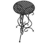 Toyvian Support de Bain d'oiseaux Minimisant Les Reflets Base Large en Fer Noir et Design à Trois Pieds Stables Placement Polyvalent pour Balcon ou Porche
