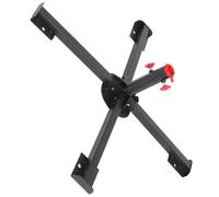Toyvian Support de Sapin de Noël Artificiel Pliable en Acier Inoxydable | Base Robuste à Pieds Croisés Épaissis, Compatible Grand Parapluie de Patio, Usage Extérieur Noir