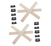 Toyvian Supports à Lattes en Bois pour Lit, Remplacement de Cadre Queen | 49, 50 X 5, 30x0, 80cm, Plastique et Bois, Soutien Renforcé, Réduit L’affaissement