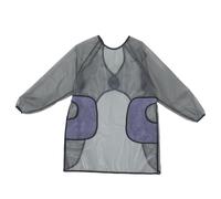 Toyvian Tablier Transparent avec 2 Poches Imperméable en Pvc à Manches Longues pour Essuyer les Mains, Protection Réutilisable Noir Unisexe Cuisine et Cuisson