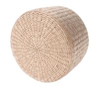 Toyvian Tabouret Garçon et Filles Rond en Paille Tissé Main Style Japonerie Rétro, Coussin de Siège Multifonctionnel pour Yoga et Décoration Intérieure