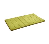 Toyvian Tapis Antidérapant en Polyester Doux et Peau Agréable 30x50cm à Mémoire de Forme Design Rayé Confortable pour Entrée ou Salle de Bain