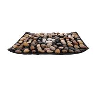 Toyvian Tapis de Bain à Motif Pavés en Galets Naturels Antidérapant Massage Apaisant pour Salle de Bain et Hôtel, Tapis de Confortable et Absorbant