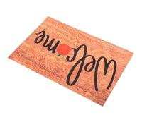 Toyvian Tapis de Sol Antidérapant Imprimé Citrouille Orange en Polyester, Paillasson d'halloween Créatif et Facile à Nettoyer pour Salle de Bain Cuisine