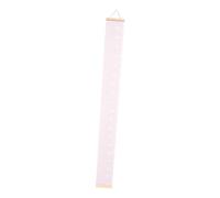 Toyvian Toise Murale en Tissu Rose pour Chambre Garçon et Filles, Règle de Croissance Suspendue Facile à Installer, Mesure Précise Hauteur pour Bébé et Garçon et Filles