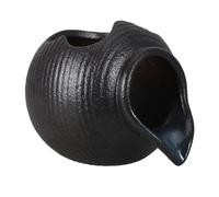 Toyvian Vase Fontaine en Céramique Noir avec Conception Ouverte, Support pour Plantes Hydroponiques, Usage Polyvalent pour Fontaines de Jardin et Aquariums Décoratifs