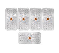 TOYZFRIENDY 5 Pièces Gel de Silice Sachet Déshydratant 40g Réutilisable, Billes Indicatrices Orange, Boîte en Aluminium, pour Coffre-fort et Appareils Électriques