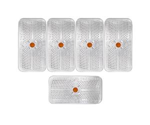 TOYZFRIENDY 5 Pièces Gel de Silice Sachet Déshydratant 40g Réutilisable, Billes Indicatrices Orange, Boîte en Aluminium, pour Coffre-fort et Appareils Électriques