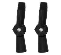 TOYZFRIENDY Adaptateur Coudé Rotatif 2 Pièces pour Perche Télescopique 18 CM de Diamètre en Plastique Robuste Accessoire Polyvalent pour Balai Plumeau et Raclettes Nettoyage Vitres et