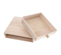 TOYZFRIENDY Boîte à thé empilable en bois tiroir sans bavures pour rangement d'artisanat et bijoux