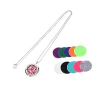 TOYZFRIENDY Collier Diffuseur Pendentif Femme en Acier Inoxydable, 1 Set | Bijou Simple et Vintage, pour Femmes, Convient à Plupart des Personnes, Usage Shopping et Bal