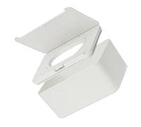 TOYZFRIENDY Distributeur Boîte de en Portable Lingettes Blanc Plastique Manuel de Rangement Papier à Accès pour Bureau Poussette