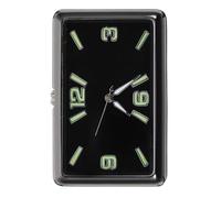 TOYZFRIENDY Horloges pour Auto Analogiques Design Carré, Alliage et Verre, Petite Horloge Adhésive pour Tableau de Bord de Voiture, Simple à Utiliser Bureau ou École
