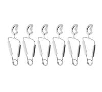 TOYZFRIENDY Pinces À Escargots En Acier Inoxydable 6 Pièces Avec Ressort Ergonomique Anti-Brûlure Outils De Service Pour Fruits De Mer Et Escargots Cuisine