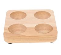 TOYZFRIENDY Plateau à Œufs en Bois de Caoutchouc Simple pour Organisation et Protection des Œufs, Support Pratique pour Réfrigérateur et Articles Cuisine Maison