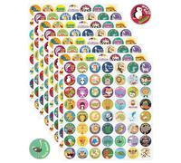 TOZBLEU Lot de 448 autocollants de récompense 25 mm, gommettes animaux pour enfants, autocollants motivation multiples motifs, bon point enfant récompense idéal pour t zoo