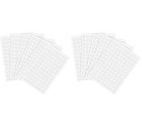 TOZKZO 1080 PCS Scratch Autocollant Rond, 540 Paires 10mm Adhesive Pastille Scratch Autocollant Double Face Points Arrière Dots Coins pour DIY Meubles Artisanat - Blanc (Lot de 2)