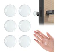 TOZKZO 6pcs Butee de Porte Adhesive, Transparentes Arret de Porte Murale pour Protection Poignee Porte Butoir en Silicone pour Murale Protection
