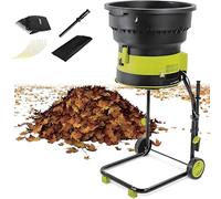 TozMvi Broyeur Et Broyeur De Jardin Portable, Broyeur De Feuilles électrique, Moteur 8 000 TR/Min pour Un Rapport De Réduction De 17:1, Paillage Jusqu'à 208 L/Min 10mpowercord