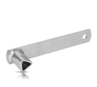 TP Europe Clé Triangulaire - Longueur de côté 19 mm - M12 e borne pour poteaux de barrière - clé à 3 côtés e Pompiers - métal galvanisé