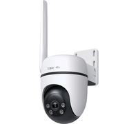 Tapo Caméra extérieure C501GW – Sans fil 1080p WiFi, détection IA, vision nocturne, IP66, blanche