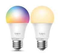 TP-Link Ampoule Connectée, Ampoule LED 2 Pack Tapo L510E Blanc et L530E Multi-color E27, compatible avec Alexa et Google Home, WiFi Configure rapidement, Contrôle à distance par smartphone, 8,7 W