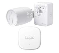 TP-Link Kasa Tête Thermostatique Connectée et Intelligente KE100 KIT + Tapo Détecteur de température et d'humidité connecté Tapo T310