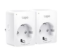 Tapo Prise Connectée WiFi, Suivi de consommation, 16A Type F, compatible avec Alexa et Google Home, Contrôler le radiateur, le chauffage, Économie d'énergie, Commande vocale, Tapo P110(2-pack)