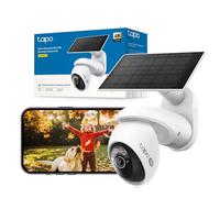 TP-Link Tapo 4K Camera Exterieur sans Fil Solaire 360° Suivi IA,C660 KIT | Vision Nocturne Couleur Avancée,Detection de Personne/Véhicules,Suivi de Mouvements IA,Audio Bidirectionnel,Mode AOV,Sirène