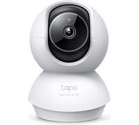 TP-LINK Tapo C230, caméra de sécurité IP, d'intérieur, sans fil, compatible Amazon Alexa et Google Assistant, fixation au plafond ou sur un bureau, blanche