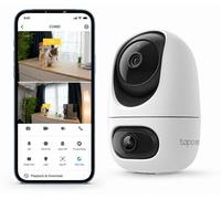 TP-Link Tapo C245D, caméra de sécurité IP, d'intérieur, sans fil, pour montage au plafond ou mural, blanche, sphérique