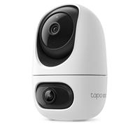 TP-Link Tapo C245D, caméra de sécurité IP, d'intérieur, sans fil, pour montage au plafond ou mural, blanche, sphérique