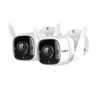 Tapo 2K Camera Exterieur WiFi Lot de 2,C310P2 | Alarme sonore et lumineuse, Vision Nocturne, Résistance intemperies IP66, Audio bidirectionnel, Compatible Alexa et Google