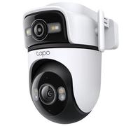 TP-Link Tapo C545D Nouvelle caméra de surveillance à double objectif pour l'extérieur, Caméra de sécurité IP, Extérieur, Avec fil & Sans fil, Plafond/mur/barre, Blanc, Sphérique