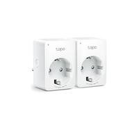 TP-Link Tapo P100(2-PACK) : Lot de 2 Prises Intelligentes Wi-Fi/Bluetooth, 220-240V, 2990W max., Compatible Android/iOS/Amazon Alexa/Google Home
