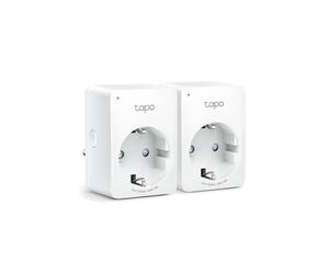 TP-Link Tapo P100(2-PACK) : Lot de 2 Prises Intelligentes Wi-Fi/Bluetooth, 220-240V, 2990W max., Compatible Android/iOS/Amazon Alexa/Google Home
