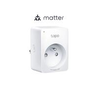 TP-Link Tapo P110M Prise Intelligente WiFi Matter 3680W, Bluetooth/WiFi 2.4GHz, Compatibilité Alexa/Google Assistant/Siri, 100-240V, Fiche FR
