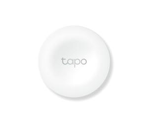 TP-Link Tapo S200B : Capteur sans fil 868/922 MHz, montage mural, alimentation pile CR2032, compatible Android/iOS, dimensions 4,35cm x 1,69cm.