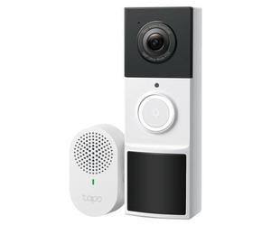 TP-Link Tapo Sonnette vidéo intelligente à piles D20 2K 160° IP65 5200 mAh