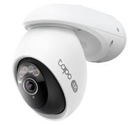 TP-Link Tapo TC46, caméra de sécurité IP, intérieur et extérieur, avec ou sans fil, Amazon Alexa et Google Assistant, plafond/mur/barre, noir, blanc