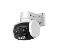TP-Link VIGI C540V Caméra réseau à double objectif avec inclinaison panoramique et vision infrarouge, idéale pour la surveillance extérieure.