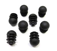 TPDRKOWJX Protecteurs de Sol, Capuchons Inserts Tube Plug Floor Protecto | Embouts de pieds de chaise, cache-poussière, finition, insert rond, patins de meubles, extrémité en plastique noir(8pcs 35mm)