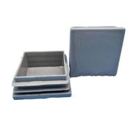 TPDRKOWJX Protecteurs de Sol, Embouts, Cache-poussière, Pieds Meubles | Embouts d'obturation gris, 12 pièces, Tube, Inserts de lit, bouchon, pied de Table et de chaise(30x30mm)