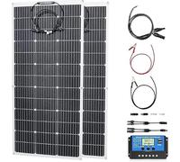 TPTAWF Kit de panneau solaire de 800 W | Panneau solaire flexible monocristallin RV 2 x 400 W | pour batterie de 12 V/24 V